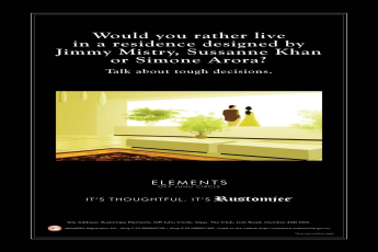 Choose residence designed by Jimmy Mistry, Sussanne Khan or Simone Arora at Rustomjee Elements in Mumbai